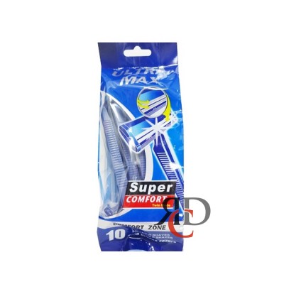 ULTRA MAX RAZOR TWIN BLADE BLUE FOR MEN 10CT/PACK